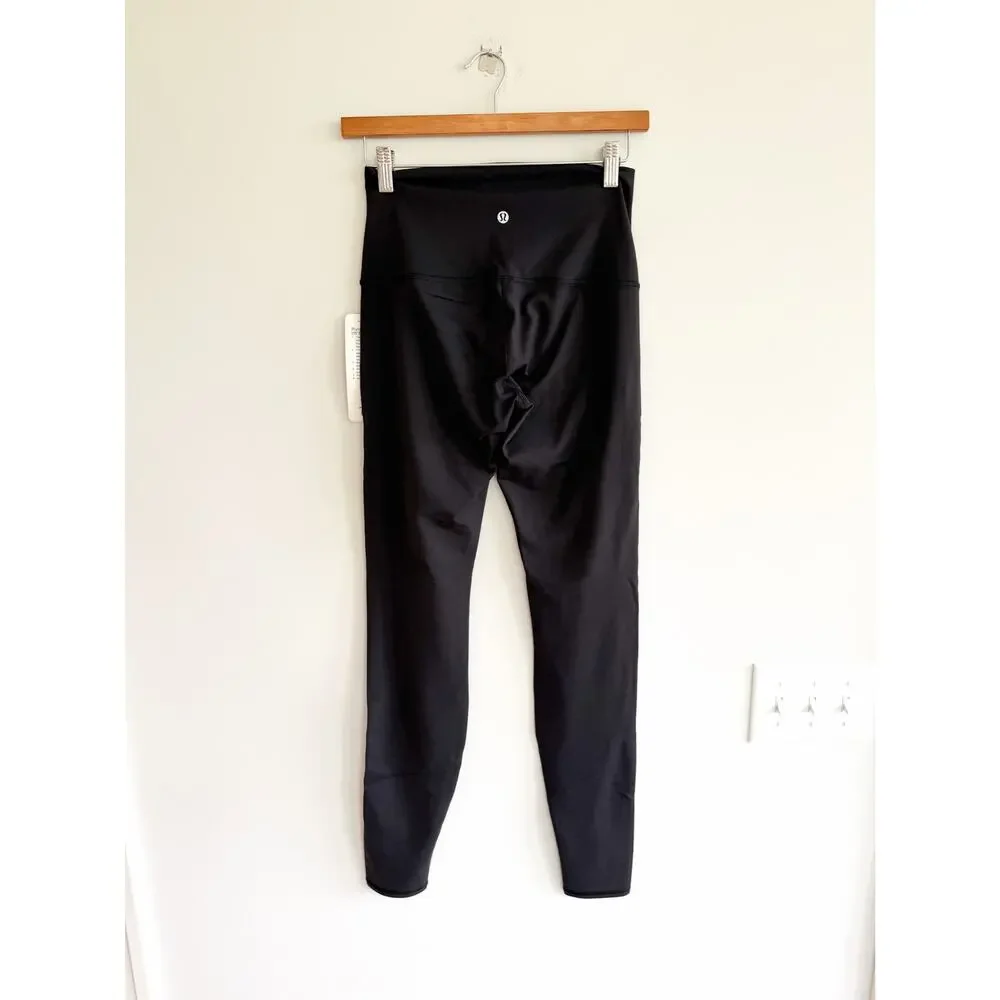 Lululemon Wunder Under High Rise Tech Mesh Yoga Activewear Leggings Black 6 NWT